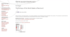 Desktop Screenshot of maxentropy.net